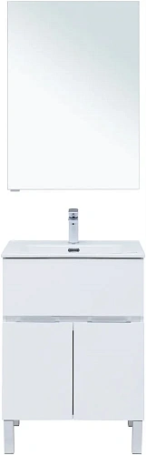 Комплект мебели Aquanet Алвита New 60 1 ящик, 2 дверцы, белый матовый 00274529 Комплект мебели Aquanet Алвита New 60 1 ящик, 2 дверцы, белый матовый 00274529