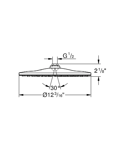 Верхний душ GROHE Rainshower 310 Mono, хром (26562000) Верхний душ GROHE Rainshower 310 Mono, хром (26562000)