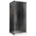 Душевой уголок ABBER Schwarzer Diamant AG02090MH 90x90 см универсальный, профиль хром, стекло матовое Душевой уголок ABBER Schwarzer Diamant AG02090MH 90x90 см универсальный, профиль хром, стекло матовое