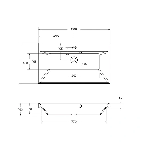 Раковина BelBagno BB800/450-LV-ART-AST-NERO 800x450 Раковина BelBagno BB800/450-LV-ART-AST-NERO 800x450