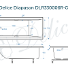 Ванна из искусственного камня Delice Diapason 170х75 DLR330006R-G с ручками хром, глянцевая Ванна из искусственного камня Delice Diapason 170х75 DLR330006R-G с ручками хром, глянцевая