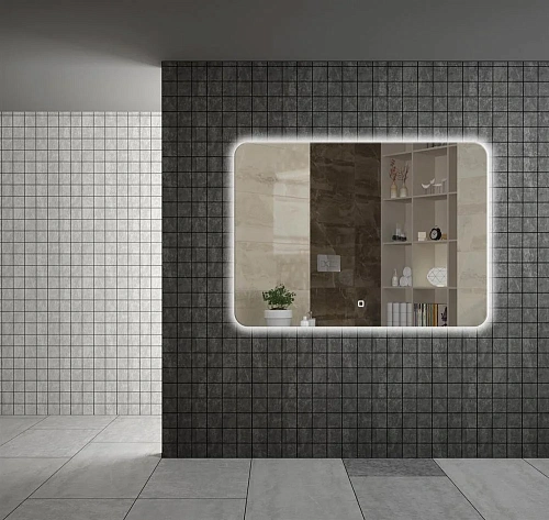 Зеркало Armadi Art Vallessi 543 с круговой тыльной подсветкой 100x60 Зеркало Armadi Art Vallessi 543 с круговой тыльной подсветкой 100x60