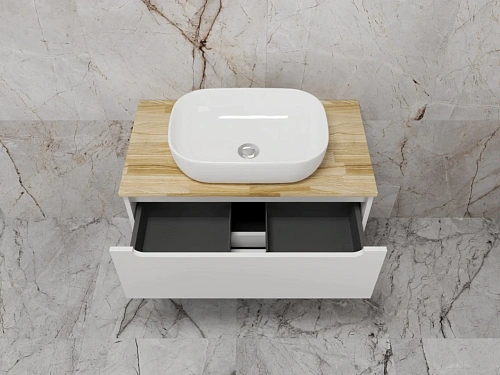 Тумба под раковину Style Line Бали 80 со столешницей белый софт подвесная ЛС-00002339 Тумба под раковину Style Line Бали 80 со столешницей белый софт подвесная ЛС-00002339