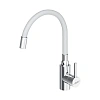 Смеситель для кухни Dorff Logic D3007633 с гибким изливом, белый Смеситель для кухни Dorff Logic D3007633 с гибким изливом, белый