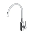 Смеситель для кухни Dorff Logic D3007633 с гибким изливом, белый Смеситель для кухни Dorff Logic D3007633 с гибким изливом, белый
