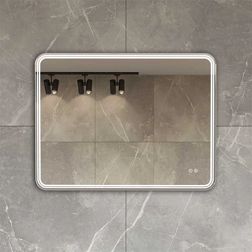 Зеркало Vincea LED VLM-3MA800-2 800х600 c сенсорным выключателем и диммером, антизапотевание Зеркало Vincea LED VLM-3MA800-2 800х600 c сенсорным выключателем и диммером, антизапотевание