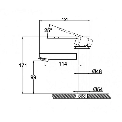 Смеситель для раковины Kaiser Sonat 34011-2 черный мрамор Смеситель для раковины Kaiser Sonat 34011-2 черный мрамор