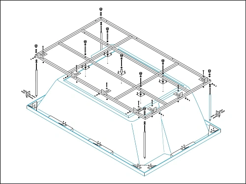 Каркас для ванны CEZARES PLANE_DUO-MF 1785x1335 Каркас для ванны CEZARES PLANE_DUO-MF 1785x1335