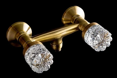 Смеситель для душа Boheme CRYSTAL бронза (двуручковый) 314-CRST Смеситель для душа Boheme CRYSTAL бронза (двуручковый) 314-CRST