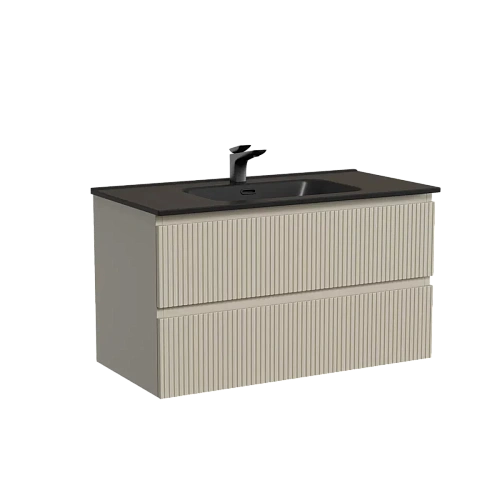 Тумба под раковину Sancos Snob T SNT90CE 890х445х500 Beige Soft, подвесная Тумба под раковину Sancos Snob T SNT90CE 890х445х500 Beige Soft, подвесная