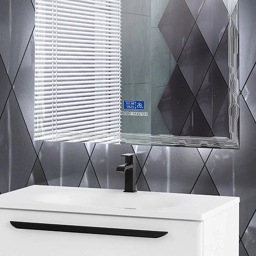 Зеркало CEZARES 90x90 см 45063 с подстветкой, сенсором Touch System, антизапотеванием, радио и датчиком температуры Зеркало CEZARES 90x90 см 45063 с подстветкой, сенсором Touch System, антизапотеванием, радио и датчиком температуры