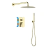 Душевая система Aquatek Оберон AQ1272BG золото шлифованное