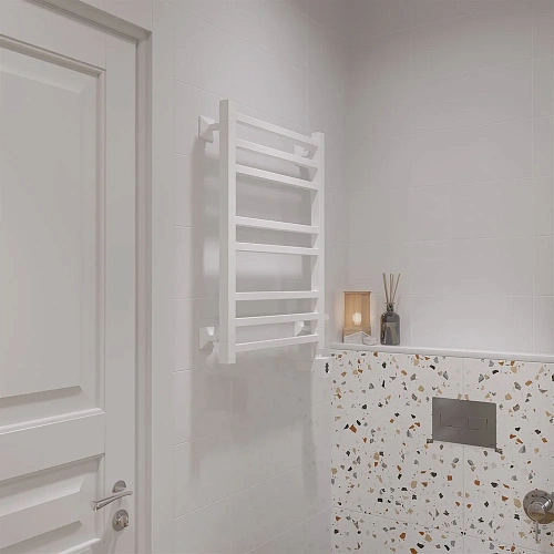 Полотенцесушитель электрический EWRIKA Кассандра PI 70x50 R, белый 510402 Полотенцесушитель электрический EWRIKA Кассандра PI 70x50 R, белый 510402