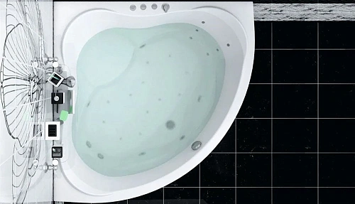 Акриловая ванна Aquanet Malta New 150x150 00204003 Акриловая ванна Aquanet Malta New 150x150 00204003