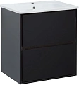 Тумба под раковину Aquanet Милан 60 черный глянец 00269306 Тумба под раковину Aquanet Милан 60 черный глянец 00269306