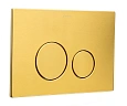 Детальная картинка товара «клавиша смыва boheme gold 649-g ульраплоская»