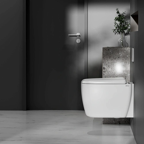 Унитаз подвесной ABBER Rechteck AC1217 белый, безободковый, смыв торнадо Унитаз подвесной ABBER Rechteck AC1217 белый, безободковый, смыв торнадо