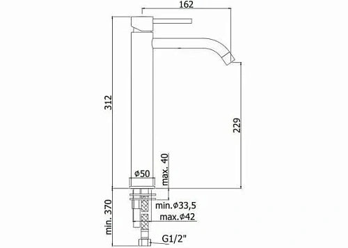 Смеситель для раковины Paffoni Light LIG081HGSP Смеситель для раковины Paffoni Light LIG081HGSP
