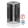 Картинка анонса товара «душевая кабина niagara ng-3504-14black (900х900х2150) средний поддон (26см) стекло мозаика 3504»