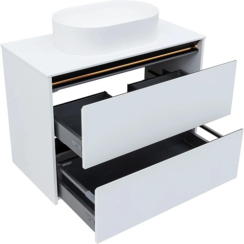 Тумба под раковину Allen Brau Activity 90 1.34005.WM белый матовый/черный брашированный Тумба под раковину Allen Brau Activity 90 1.34005.WM белый матовый/черный брашированный