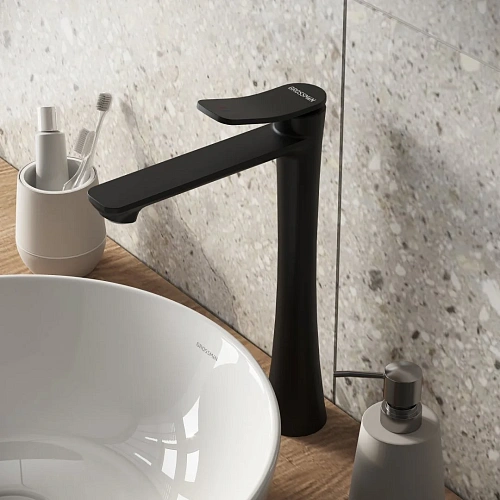 Смеситель для раковины GROSSMAN Advans 520.K35.09.210 черный матовый Смеситель для раковины GROSSMAN Advans 520.K35.09.210 черный матовый