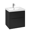 Картинка анонса товара «тумба под раковину villeroy &amp; boch subway 3.0 volcano black / volcano black c57801vl»