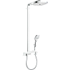 Душевая система hansgrohe Raindance Select E 300 3jet Showerpipe с термостатом, белый/хром 27127400 Душевая система hansgrohe Raindance Select E 300 3jet Showerpipe с термостатом, белый/хром 27127400