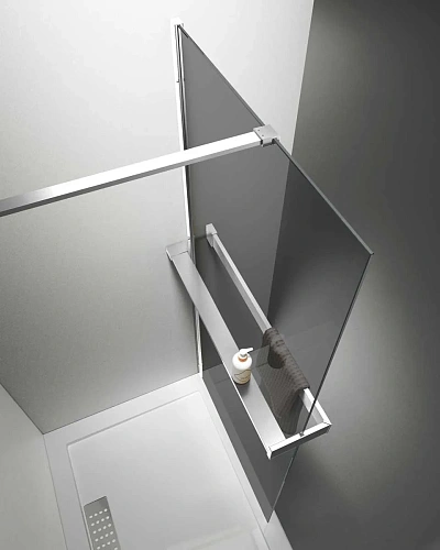 Душевая перегородка VinceaWalk-In HR VSW-4HR900CG, 900x2000, хром, стекло тонированное Душевая перегородка VinceaWalk-In HR VSW-4HR900CG, 900x2000, хром, стекло тонированное