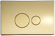 Детальная картинка товара «клавиша смыва boheme  668-g пластик gold (для 666)»