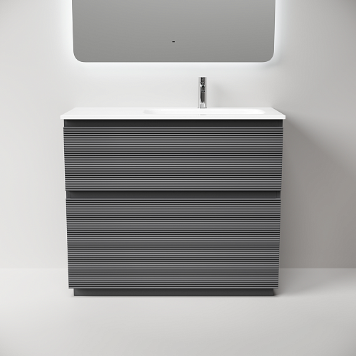 Тумба под раковину SANCOS Folk Floor FL100FRGS правая 995х445х850 Grey soft, напольная Тумба под раковину SANCOS Folk Floor FL100FRGS правая 995х445х850 Grey soft, напольная