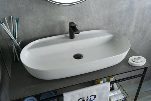 Раковина Gid N9347 51190 накладная белая 81x41x14 Раковина Gid N9347 51190 накладная белая 81x41x14