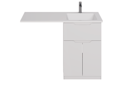 Тумба под раковину DREJA Vega, 60 см, напольная, 1 ящик, 2 дверцы, белый глянец 99.0450 Тумба под раковину DREJA Vega, 60 см, напольная, 1 ящик, 2 дверцы, белый глянец 99.0450