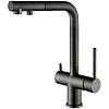 Смеситель для кухни Paulmark SERPENTINE вороненая сталь Se213222-GM Смеситель для кухни Paulmark SERPENTINE вороненая сталь Se213222-GM