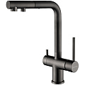 Смеситель для кухни Paulmark SERPENTINE вороненая сталь Se213222-GM Смеситель для кухни Paulmark SERPENTINE вороненая сталь Se213222-GM