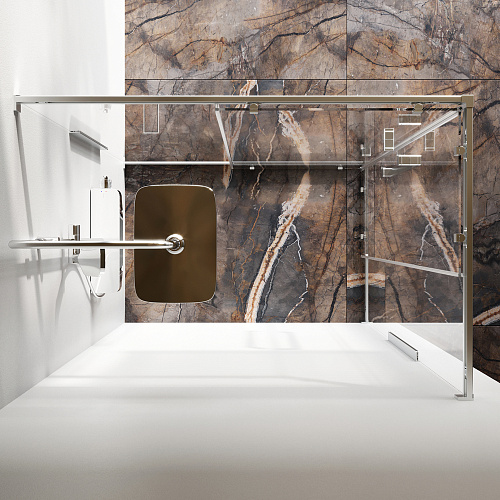 Душевой уголок AM.PM Func W84G-403-12080-MT 120х80, профиль хром матовый, стекло прозрачное Душевой уголок AM.PM Func W84G-403-12080-MT 120х80, профиль хром матовый, стекло прозрачное