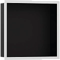 Настенный короб Hansgrohe XtraStoris Individual, с дизайнерской рамой, 30х30х10 см 56098700, матовый Настенный короб Hansgrohe XtraStoris Individual, с дизайнерской рамой, 30х30х10 см 56098700, матовый