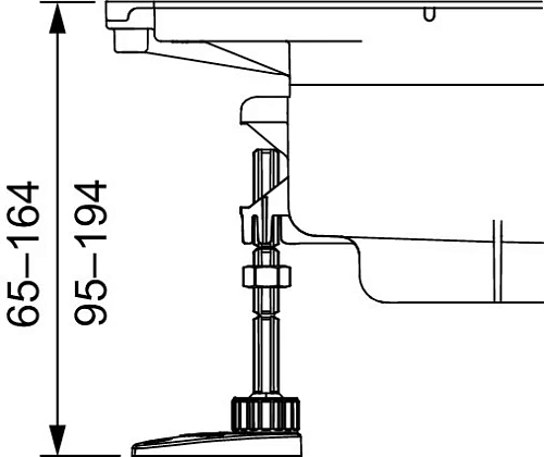 Комплект опор TECE TECEdrainprofile 674000 Комплект опор TECE TECEdrainprofile 674000