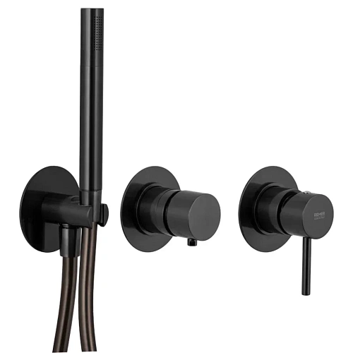 Смеситель для душа Remer X Style X97D2PCFP, черный брашированный хром Смеситель для душа Remer X Style X97D2PCFP, черный брашированный хром