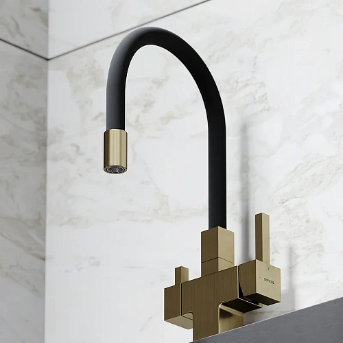 Смеситель для кухни Sancos Arno SC4005BG под фильтр, брашированное золото Смеситель для кухни Sancos Arno SC4005BG под фильтр, брашированное золото