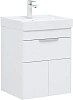 Тумба под раковину Aquanet Ирис new 50 белый глянец (1 ящик, 2 дверцы) 00310147