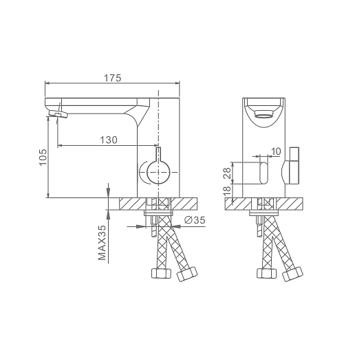 Смеситель для раковины Raglo R50.17 сенсорный, хром Смеситель для раковины Raglo R50.17 сенсорный, хром