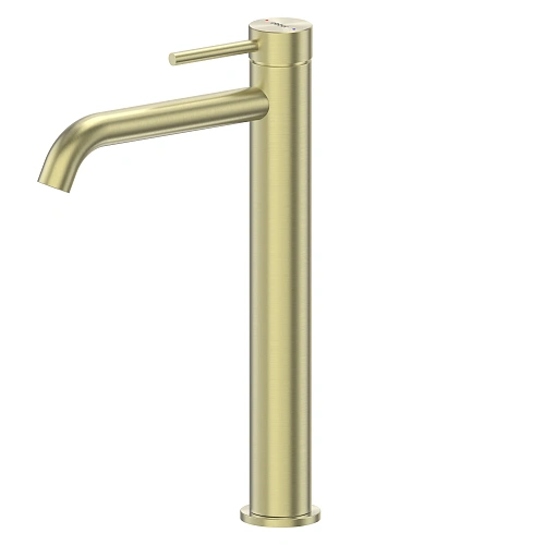 Смеситель для раковины ABBER Wasser Kreis 316 AF8111BG-L для накладной раковины, золото брашированное Смеситель для раковины ABBER Wasser Kreis 316 AF8111BG-L для накладной раковины, золото брашированное