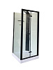 Картинка анонса товара «душевая кабина ceruttispa bella901b без крыши 90x90x215-225 профиль черный, стекло прозрачное»