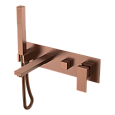 Детальная картинка товара «смеситель для ванны boheme qubic 474-2-brb встроенный brushed bronze»