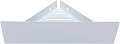 Полка Aquanet Магнум 28x28 белая матовая, угловая 00302237 Полка Aquanet Магнум 28x28 белая матовая, угловая 00302237