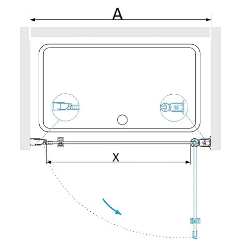 Душевая дверь RGW Dolphin TN-03 600 мм Easy Clean хром 54930306-11 Душевая дверь RGW Dolphin TN-03 600 мм Easy Clean хром 54930306-11