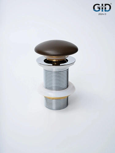 Донный клапан Gid без перелива Br100 74406K коричневый матовый 7x7x10 Донный клапан Gid без перелива Br100 74406K коричневый матовый 7x7x10