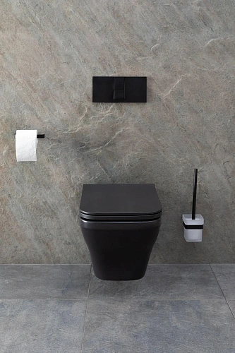 Унитаз подвесной Allen Brau Infinity 4.21011.31 с крышкой, черный матовый Унитаз подвесной Allen Brau Infinity 4.21011.31 с крышкой, черный матовый