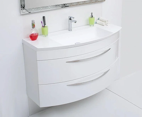 Тумба под раковину De Aqua Лонг 120 белый 00187921 Тумба под раковину De Aqua Лонг 120 белый 00187921