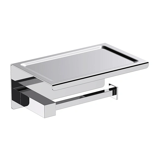 Держатель туалетной бумаги Timo Selene 10044/00 с полкой для телефона хром Держатель туалетной бумаги Timo Selene 10044/00 с полкой для телефона хром